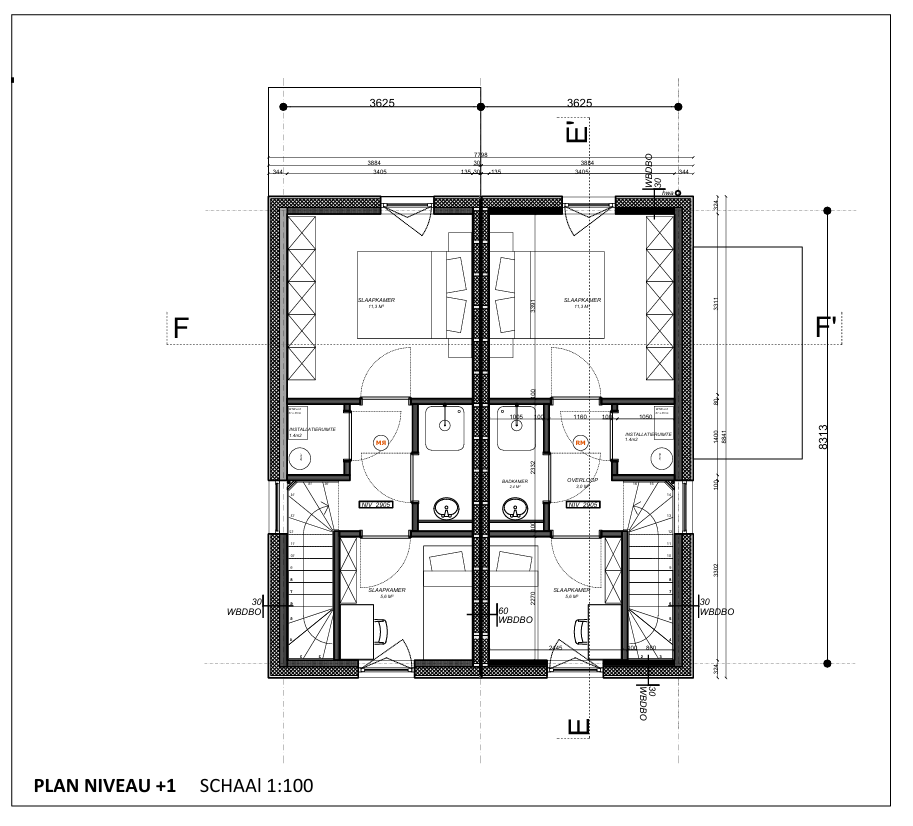 Plattegrond Type 2 dubbel