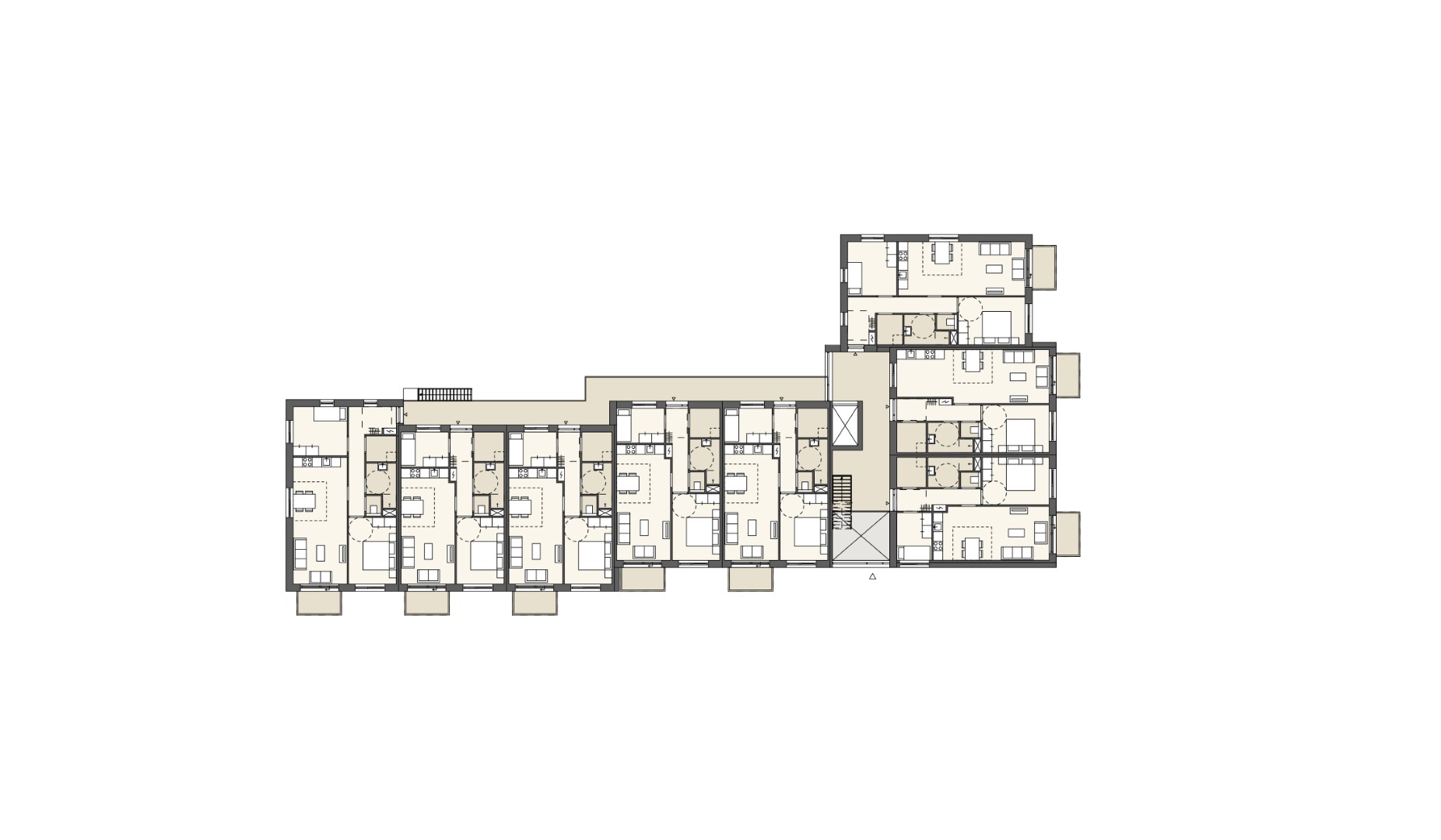 Appartementen 1e verdieping